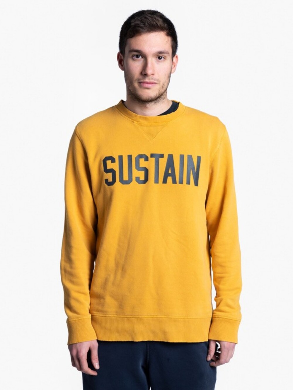 H&M Mustard Crewneck Sustain Sweatshirt Size Medium